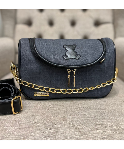 BOLSA CHLOE LINHO PRETA TÉRMICA -  DETALHE CORRENTE