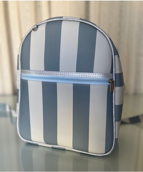 MOCHILA POP - Listrado azul 