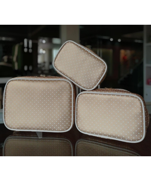 KIT NECESSAIRE CLASSICA P-M-G - DOURADA ESTRELINHA