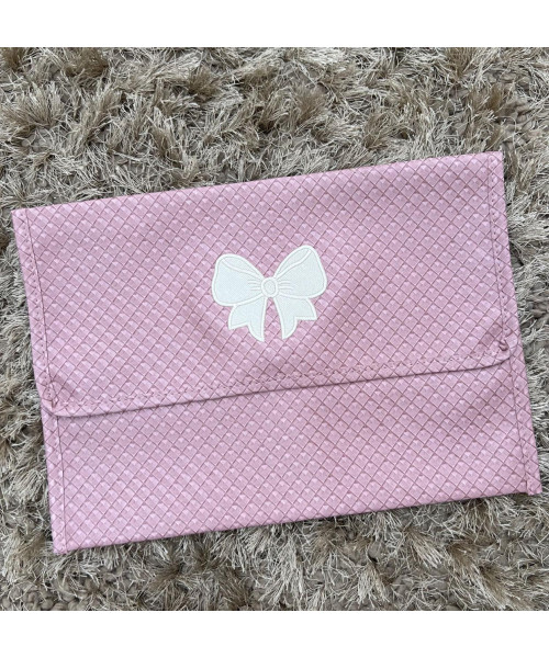 PORTA EXAMES - Rose 3D laço