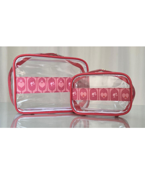 KIT NECESSAIRE CRISTAL G-P  - PINK BARBIE
