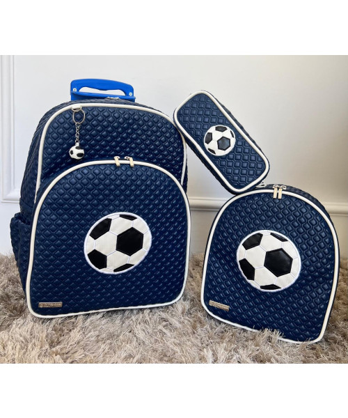 Kit Escolar M Futebol - 3 peças