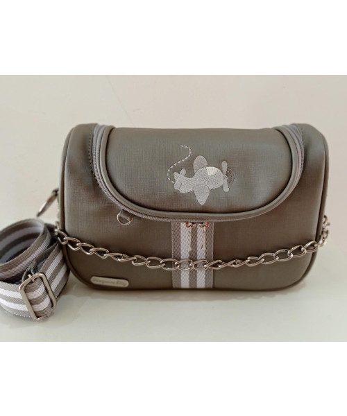 BOLSA CHLOE TÉRMICA -  CINZA AVIÃO