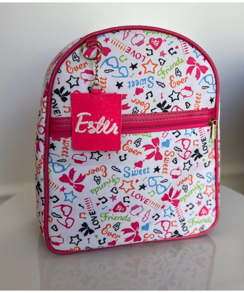 MOCHILA POP -  Colors + enfeitepersonalizado brinde